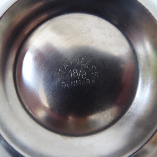 2x Danish triangular stainless steel 18/8 candle holders Scandinavian modernist - Image 13