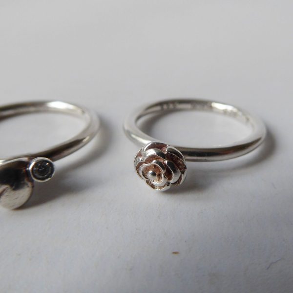 3x Danish sterling 925 silver stacking rings Hans Henrik Nygaard HHN. Size I XXS - Image 14