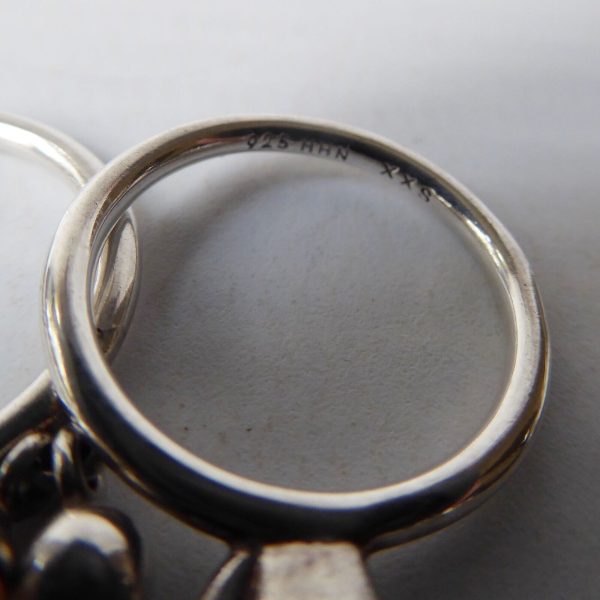 3x Danish sterling 925 silver stacking rings Hans Henrik Nygaard HHN. Size I XXS - Image 17