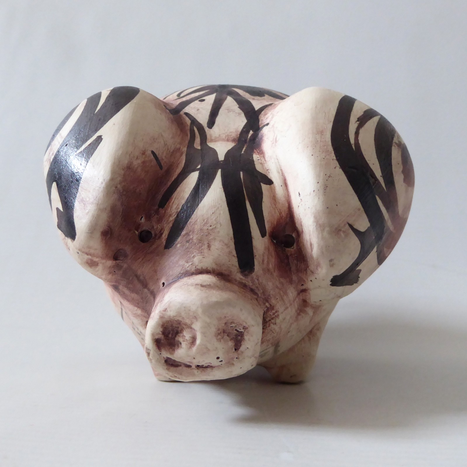 Chelsea Pottery studio pottery piggy bank money box 1970s retro vintage painted - Image 11