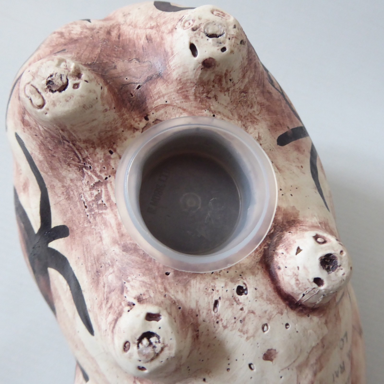 Chelsea Pottery studio pottery piggy bank money box 1970s retro vintage painted - Image 14