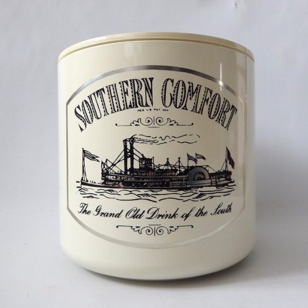 Crayonne vintage large ice bucket, Southern Comfort American theme, Cream/black - Image 3