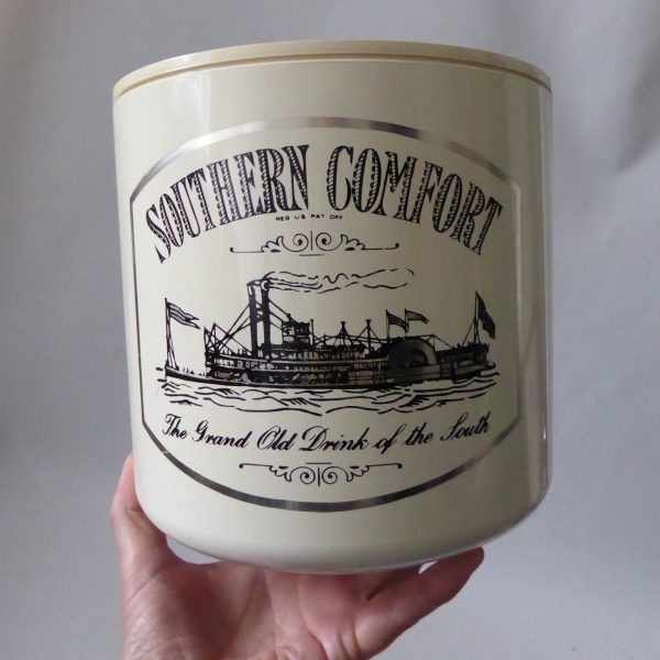 Crayonne vintage large ice bucket, Southern Comfort American theme, Cream/black - Image 6