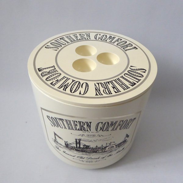 Crayonne vintage large ice bucket, Southern Comfort American theme, Cream/black - Image 8