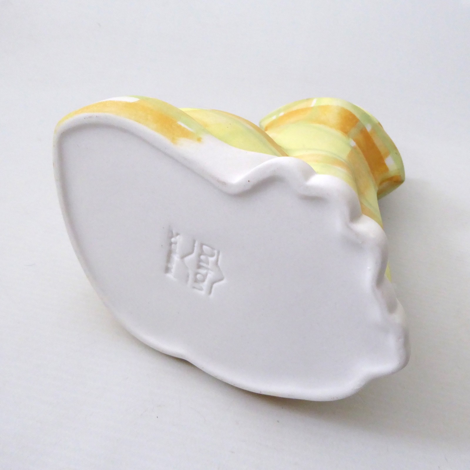 Dalton Pottery Scotland large ceramic cat figurine vase, yellow tartan. 1990s - Image 11