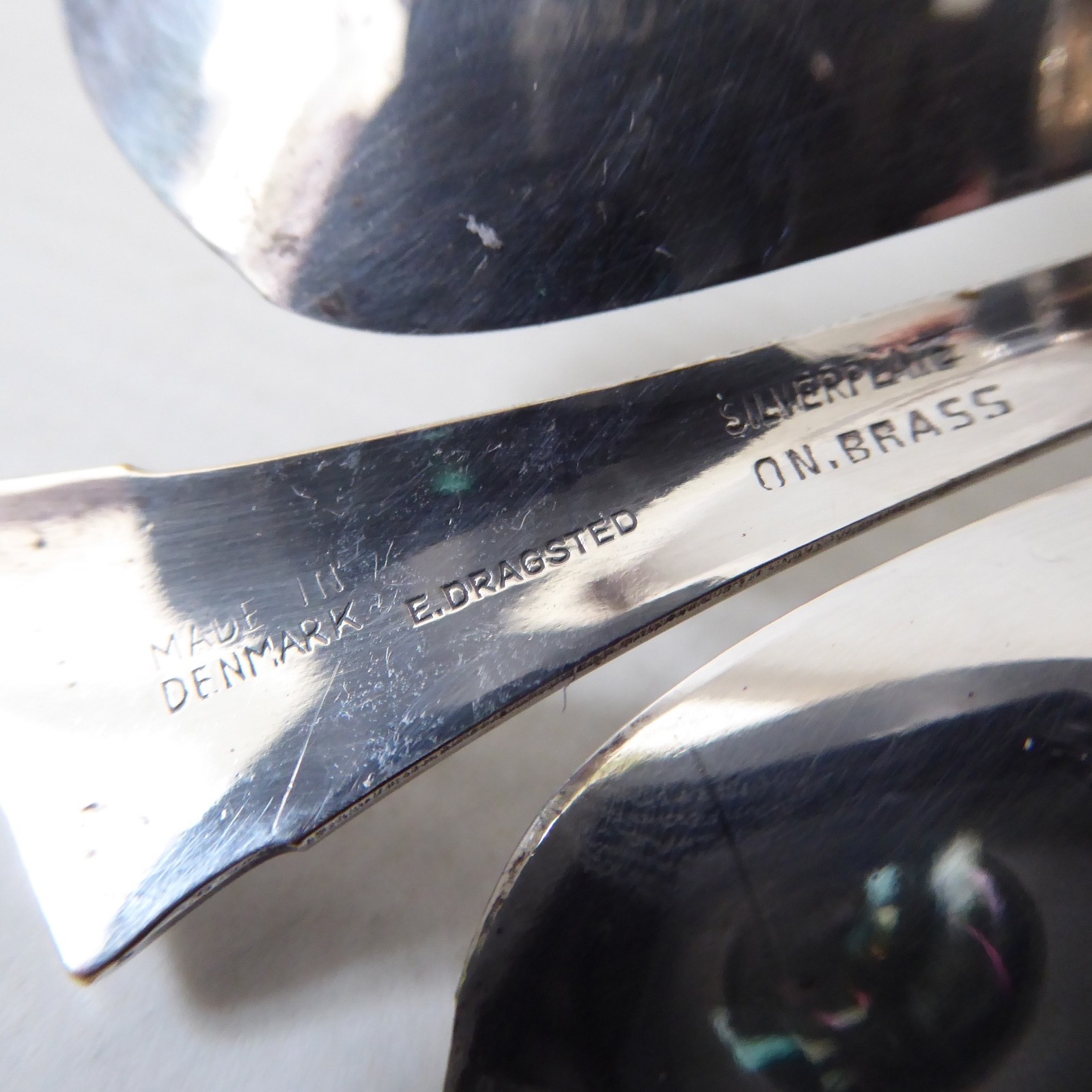 Danish E Dragsted vintage silver-plated candle holder candlestick, 4 leaf clover - Image 12