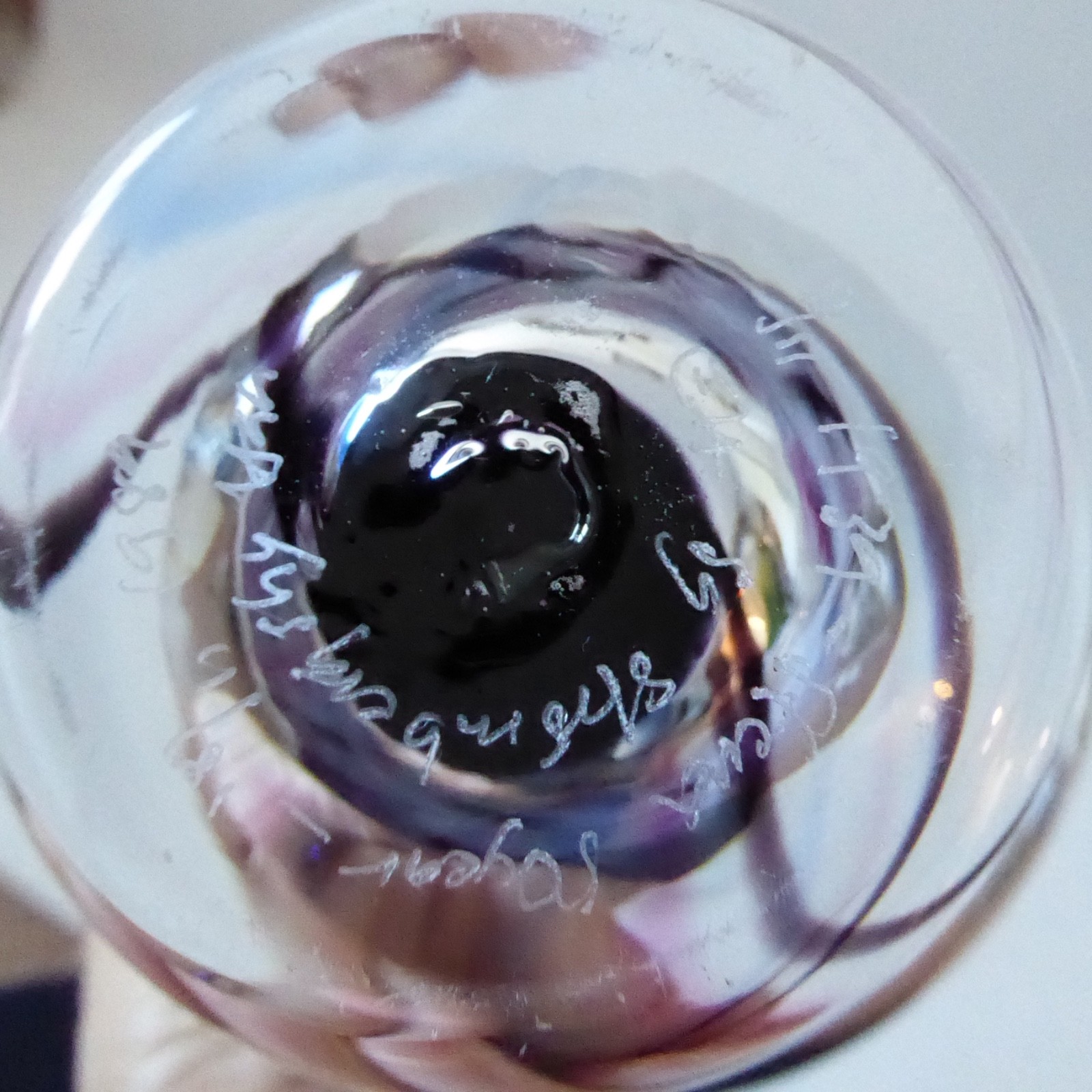 Erik Hoglund for Stromberg art glass signed bowl vase, 50 years of Stena 1989 - Image 7