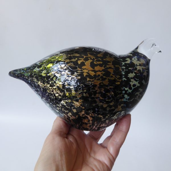 Espoon Taidelasi Oy Finland, art glass BIRD. Vintage retro Scandinavian figurine - Image 3