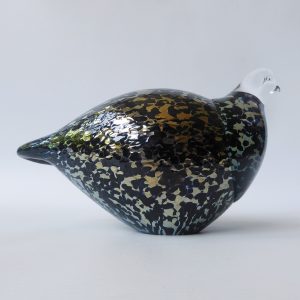 Espoon Taidelasi Oy Finland, art glass BIRD. Vintage retro Scandinavian figurine