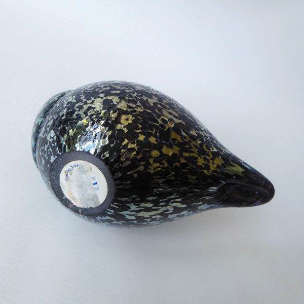 Espoon Taidelasi Oy Finland, art glass BIRD. Vintage retro Scandinavian figurine - Image 10