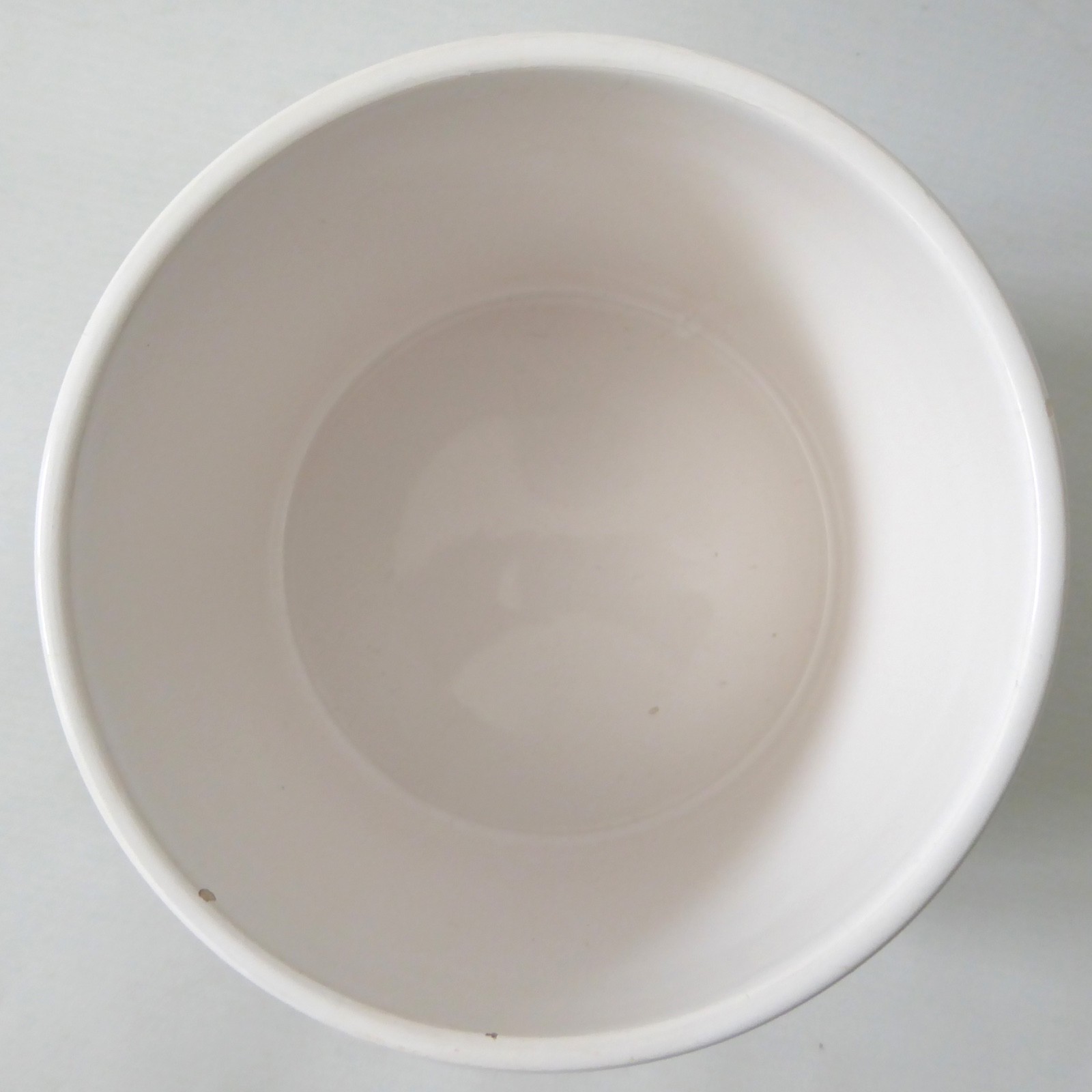 Flying Tiger Danish design plant pot holder planter. White + blue flower ceramic - Image 10