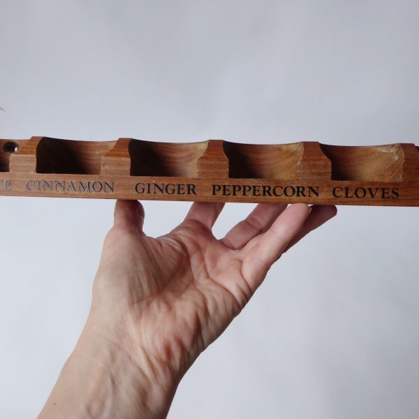 Hornsea Pottery vintage spice herb rack holder. 1960s/70s Scroll Heirloom Bronte - Image 11
