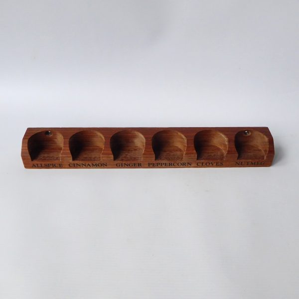 Hornsea Pottery vintage spice herb rack holder. 1960s/70s Scroll Heirloom Bronte - Image 3