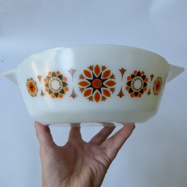 JAJ Pyrex Toledo 3 pint large 513 round casserole dish bowl, 1960s retro vintage - Image 11