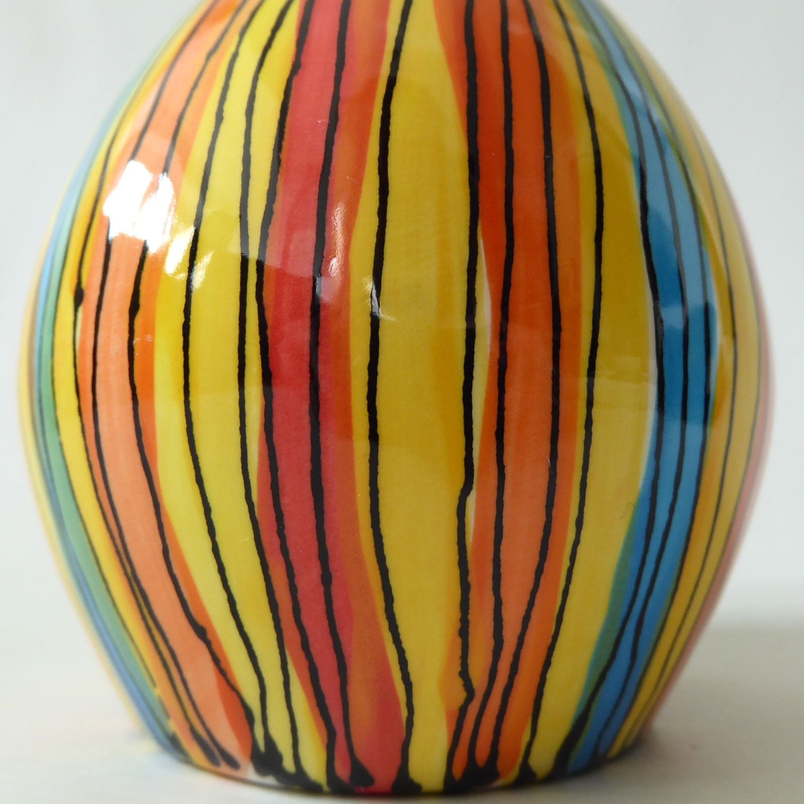 Katherine Barney Elsing Norfolk studio pottery ceramic striped vase contemporary - Image 7