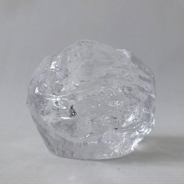Kost Boda Snowball art glass votive tealight candle holder. Icy Swedish A. Wärff - Image 3