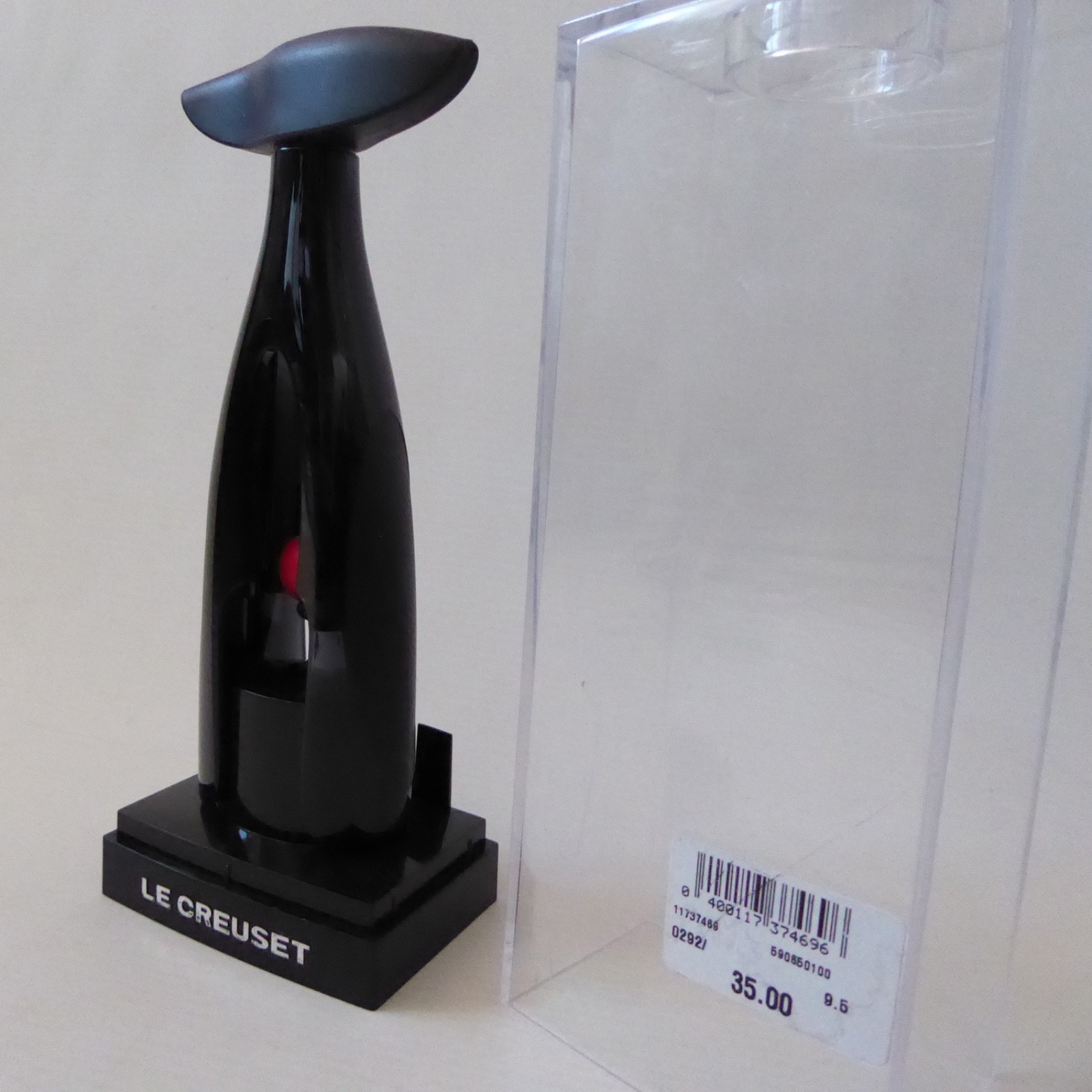 Le Creuset screw pull Activ-ball corkscrew GS-200, black and red boxed. Vintage - Image 7