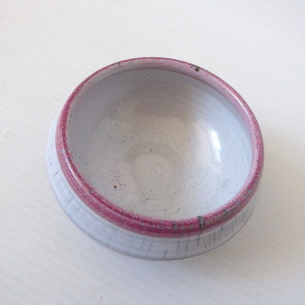 Rye Pottery mid century 1955-1956 small vintage pottery ceramic red clay bowl - Image 6