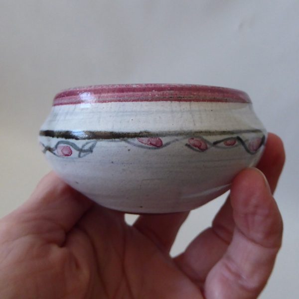 Rye Pottery mid century 1955-1956 small vintage pottery ceramic red clay bowl - Image 10