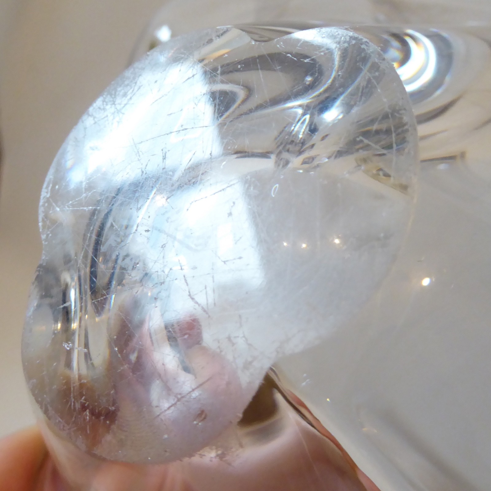 Sevres French crystal art glass bowl dish, vintage 1950s 1960s mid century retro - Image 16