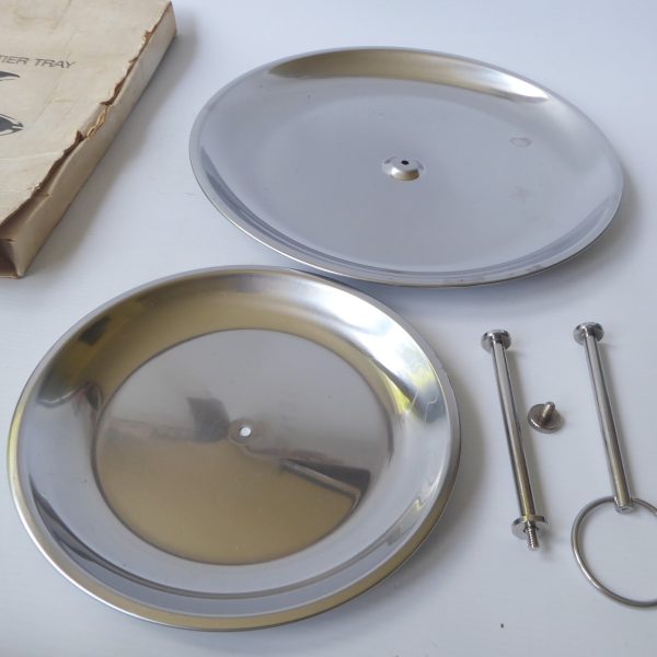 Stelton of Denmark mid century modern stainless steel two tier tray, cake stand - Image 11
