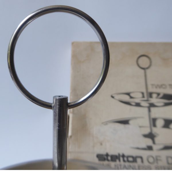 Stelton of Denmark mid century modern stainless steel two tier tray, cake stand - Image 6
