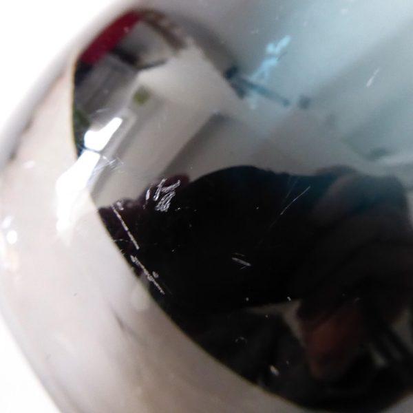 Vintage 1960s Whitefriars 9653 9.5" Indigo art glass vase, tall ovoid mid centur - Image 10