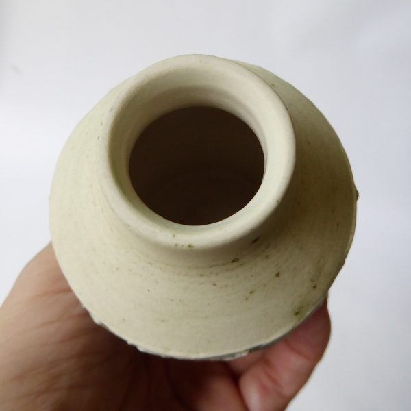 Vintage Carn Pottery small vase pot, John Beusmans #7. Blue green wash, 1970s - Image 11