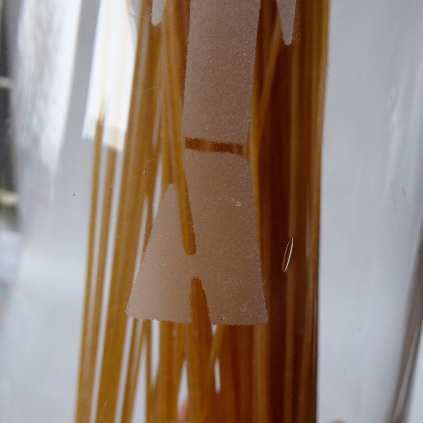 Vintage Dartington Glass FT121 tall PASTA spaghetti jar canister container +cork - Image 13