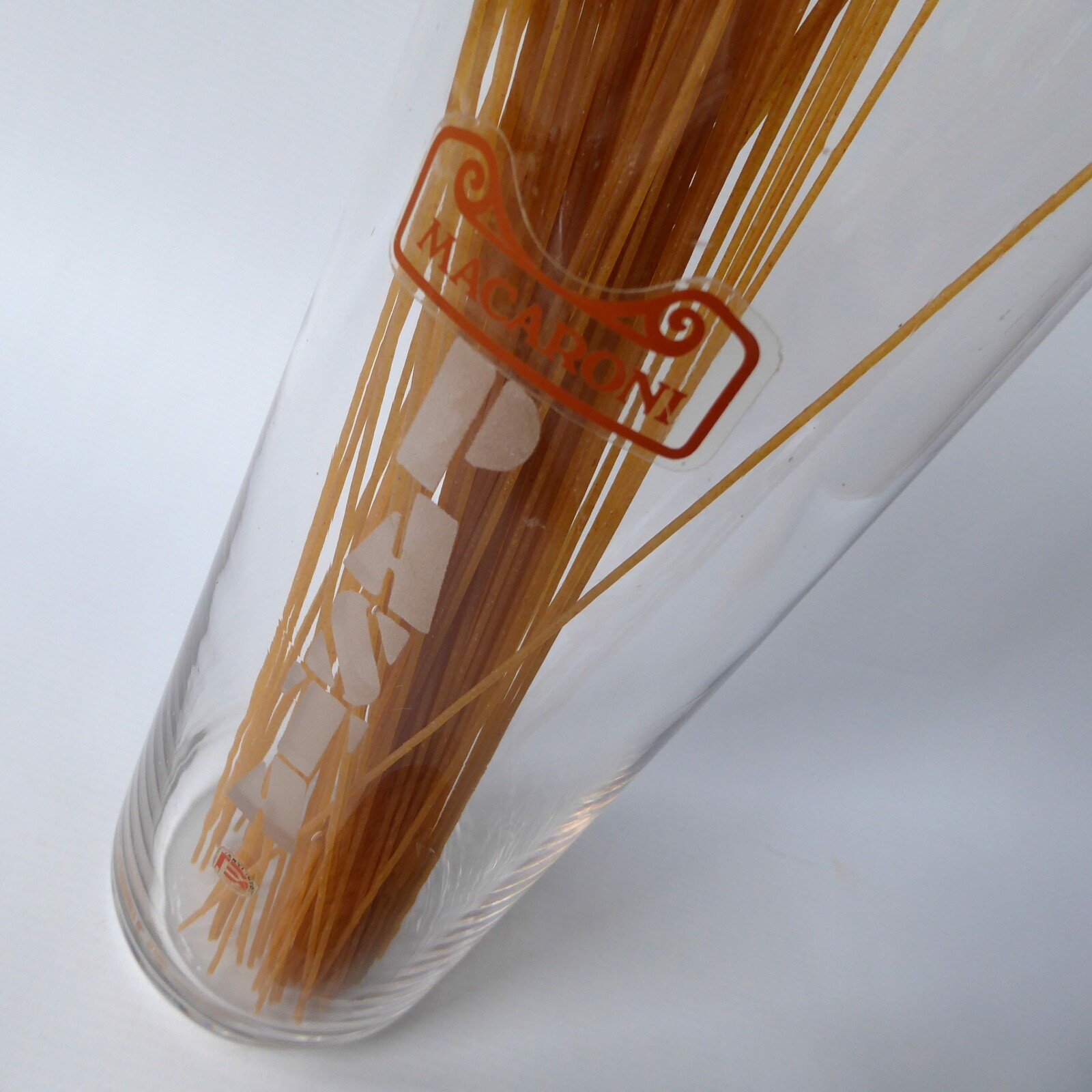 Vintage Dartington Glass FT121 tall PASTA spaghetti jar canister container +cork - Image 5