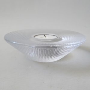 Vintage Kosta Boda Limelight tealight candle holder, Göran Wärff. Swedish Scandi