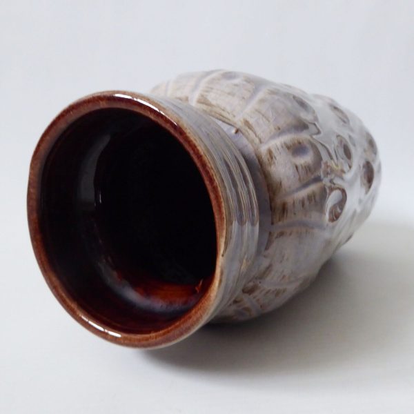 Vintage Scheurich West German ceramic vase 288-22 Koralle Onion, grey beige 60s - Image 7