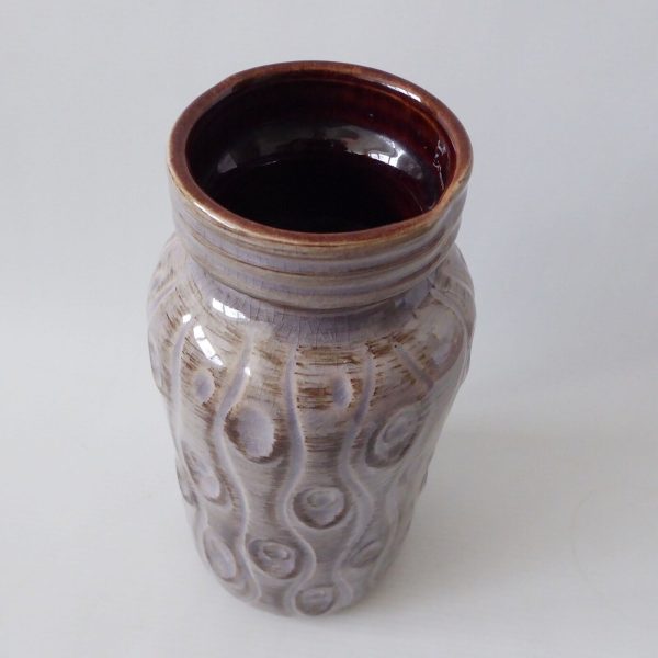 Vintage Scheurich West German ceramic vase 288-22 Koralle Onion, grey beige 60s - Image 8