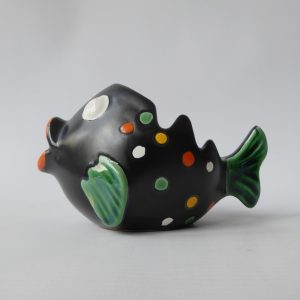 West German, Zell Schmider by Anneliese Beckh spotty fish ashtray, retro bowl