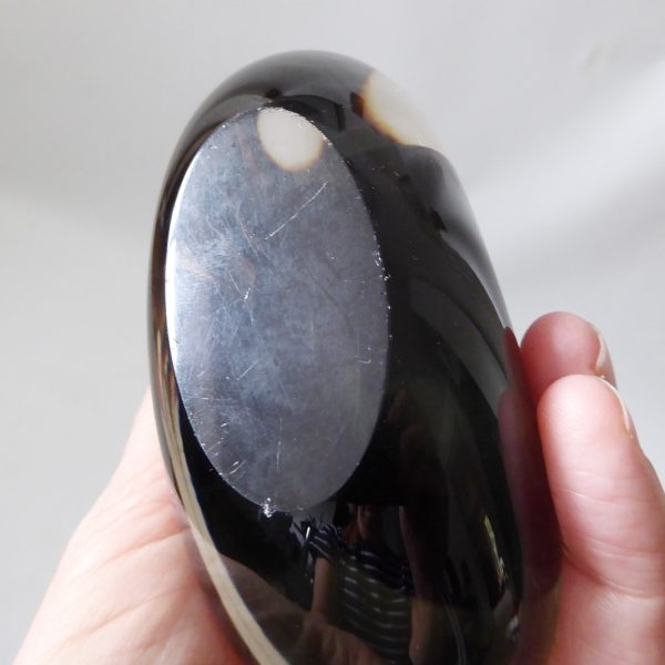 Whitefriars pewter grey hambone 9656 vintage art glass vase, 5.5" Baxter 1960s - Image 10