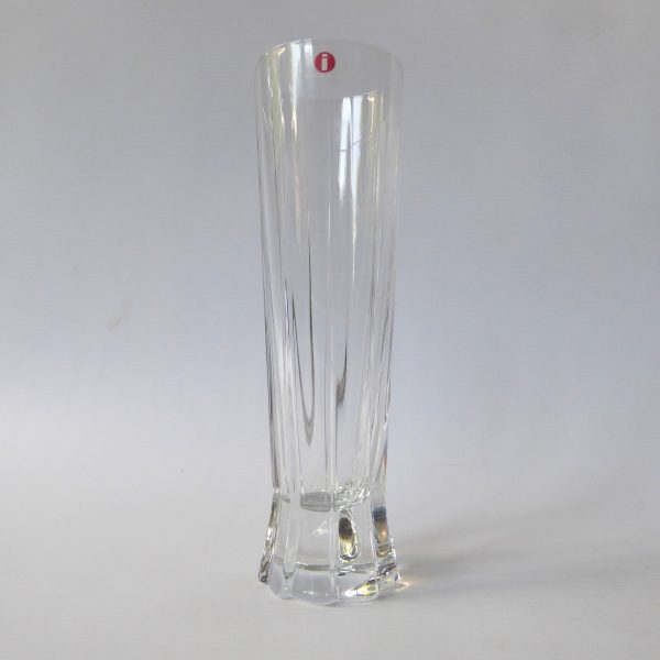 iittala Finland Viiri 1990 tall champagne flute glass, Valto Kokko. Vintage vase - Image 3
