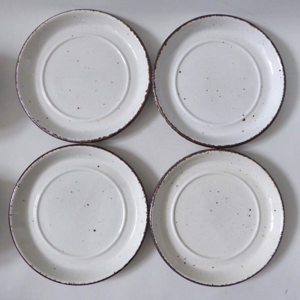 4 Midwinter Creation soup bowls + saucers, 1970s 1980s. Stonehenge pottery cups - Image 12