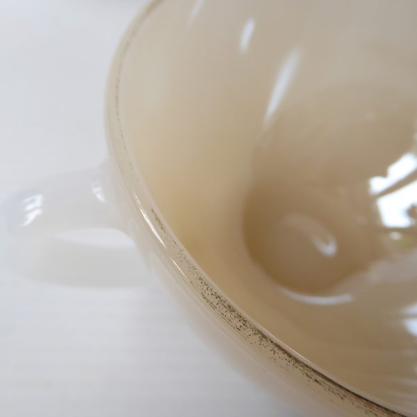 6 vintage Arcopal France glass opalescent Harlequin cups saucers. Pastels opale - Image 17
