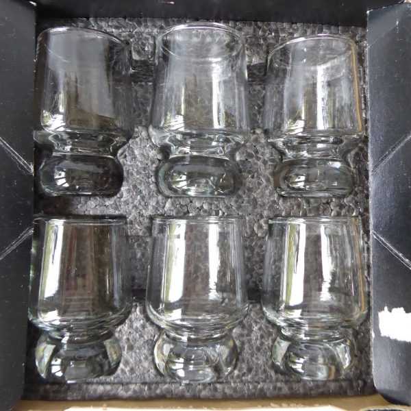 Boxed set 6 Ravenhead Apollo shot liqueur port small glasses vintage retro 1970s - Image 7