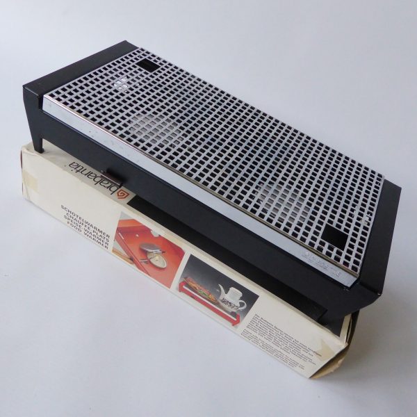 Brabantia black classic vintage 1970s food warmer, Holland. 2 candles + boxed - Image 5