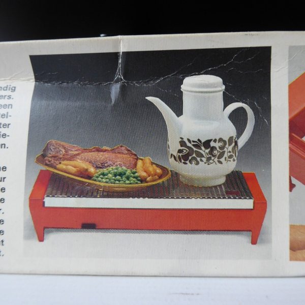 Brabantia black classic vintage 1970s food warmer, Holland. 2 candles + boxed - Image 8