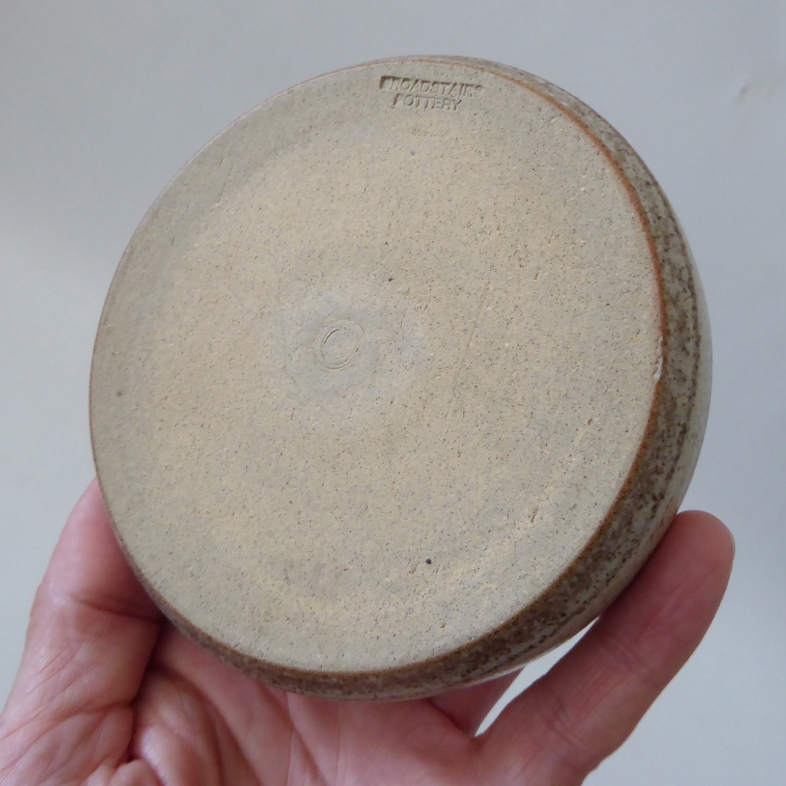 Broadstairs Pottery vintage wine bottle coaster, retro 1970s mid century, Kent - Image 11
