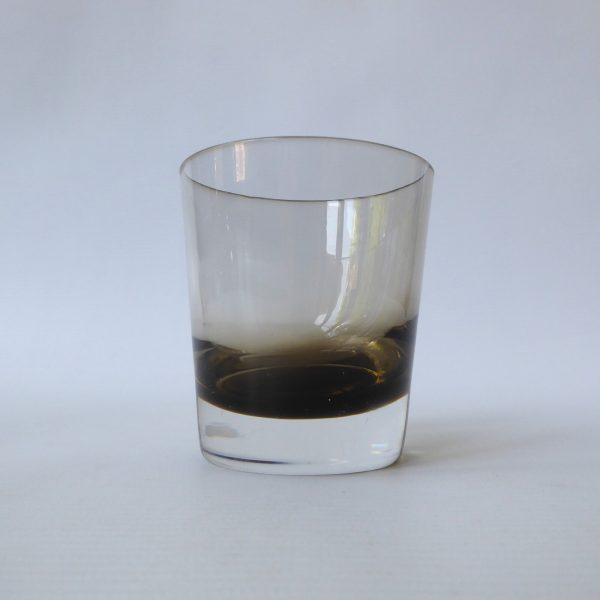 Caithness vintage tumbler glass, Peat smoky brown cased, whisky spirits, spare - Image 3