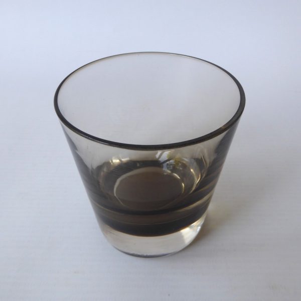 Caithness vintage tumbler glass, Peat smoky brown cased, whisky spirits, spare - Image 5