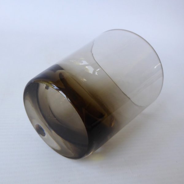 Caithness vintage tumbler glass, Peat smoky brown cased, whisky spirits, spare - Image 6