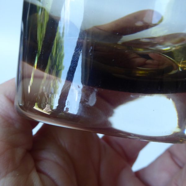 Caithness vintage tumbler glass, Peat smoky brown cased, whisky spirits, spare - Image 9