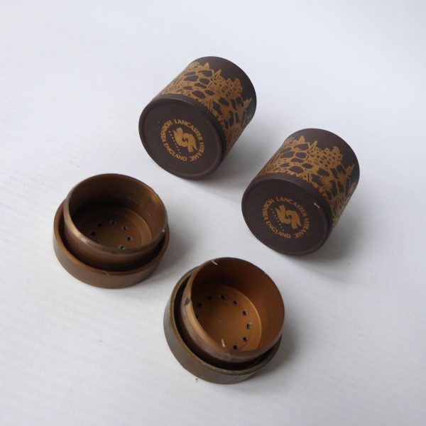 Hornsea salt & pepper pots, shakers, cruet. Lancaster Vitramic gold flowers, 70s - Image 11