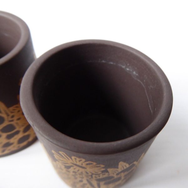Hornsea salt & pepper pots, shakers, cruet. Lancaster Vitramic gold flowers, 70s - Image 10