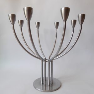 Ikea Stockholm candelabra candle holder steel metal centrepiece, Hagberg vintage