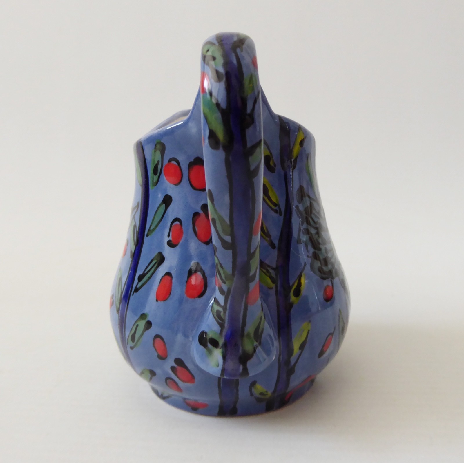 Katherine Barney Elsing Norfolk studio pottery ceramic milk cream jug: chicken - Image 11